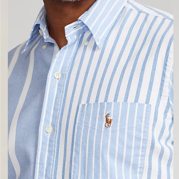 Polo Ralph Lauren Other - Polo Ralph Lauren Classic Fit Striped Oxford Fun Shirt  Mens Size XXL Blue White